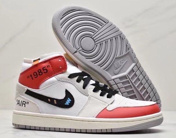 Air Jordan Retro 1 Grade AAA White Phantom - Click Image to Close